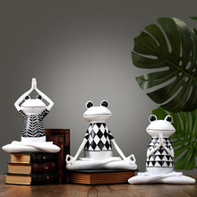 Load image into Gallery viewer, Yoga Frog Sculpture