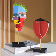 Load image into Gallery viewer, Bohemian Abstract Face Figurines