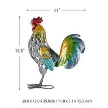 Load image into Gallery viewer, Iron Rooster Sculpture