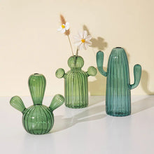 Load image into Gallery viewer, Cactus Glass Vase