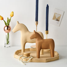 Load image into Gallery viewer, Wooden Dala Horse Sculpture