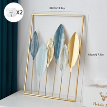 Load image into Gallery viewer, Metal Leaf Wall Decor