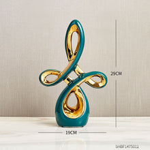 Load image into Gallery viewer, Ceramic Abstract Spiral Decor