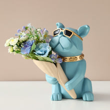 Load image into Gallery viewer, Cool Bulldog Statue Vase