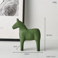 Load image into Gallery viewer, Wooden Dala Horse Sculpture