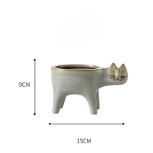 Load image into Gallery viewer, Animated Cat Ceramic Vase