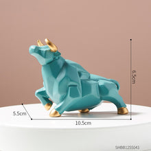 Load image into Gallery viewer, Geometric Bull Figurines