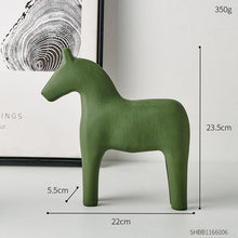 Load image into Gallery viewer, Wooden Dala Horse Sculpture