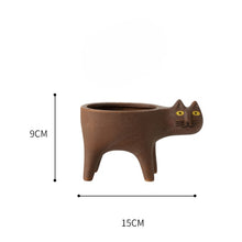 Load image into Gallery viewer, Animated Cat Ceramic Vase
