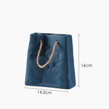 Load image into Gallery viewer, Ceramic Paper Bag Vase