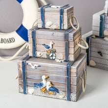 Load image into Gallery viewer, Mediterranean Wooden Storage Box