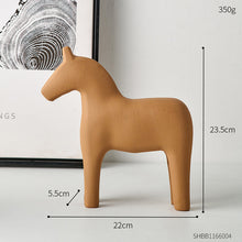Load image into Gallery viewer, Wooden Dala Horse Sculpture