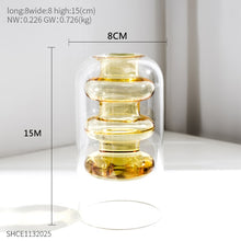 Load image into Gallery viewer, Nordic Dual Color Transparent Vase
