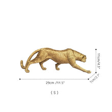 Load image into Gallery viewer, Golden Leopard Figurines