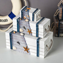 Load image into Gallery viewer, Mediterranean Wooden Storage Box