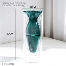 Load image into Gallery viewer, Nordic Dual Color Transparent Vase