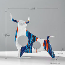 Load image into Gallery viewer, Street Graffiti Bull Sculptures