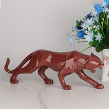 Load image into Gallery viewer, Geometric Black Panther Sculpture