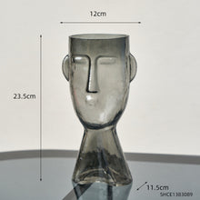 Load image into Gallery viewer, Transparent Face Glass Vase