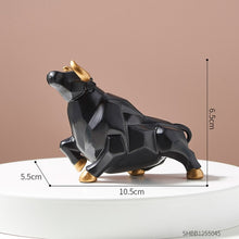 Load image into Gallery viewer, Geometric Bull Figurines