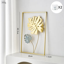 Load image into Gallery viewer, Metal Leaf Wall Decor