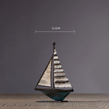 Load image into Gallery viewer, Iron Retro Sailboat