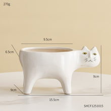 Load image into Gallery viewer, Ceramic Abstract Cat Planter