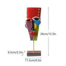 Load image into Gallery viewer, Bohemian Abstract Face Figurines