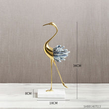 Load image into Gallery viewer, Crystal Crane Sculpture Decor