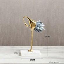 Load image into Gallery viewer, Crystal Crane Sculpture Decor