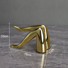 Load image into Gallery viewer, Golden Lip & Legs Art Statue