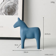 Load image into Gallery viewer, Wooden Dala Horse Sculpture