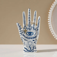 Load image into Gallery viewer, All-Seeing Eye Hand™ Ceramic Jewelry Stand
