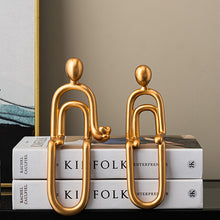 Load image into Gallery viewer, Abstract Paper Clip Decor
