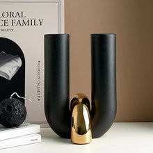 Load image into Gallery viewer, Golden Pause™ Sculptural Vase
