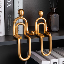 Load image into Gallery viewer, Abstract Paper Clip Decor
