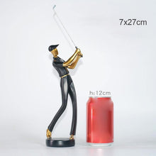 Load image into Gallery viewer, Abstract Golfer figurines
