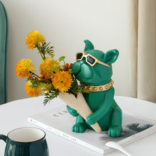 Load image into Gallery viewer, Cool Bulldog Statue Vase
