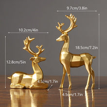 Load image into Gallery viewer, Geometric Reindeer Sculptures
