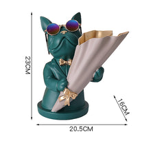 Load image into Gallery viewer, Cool Frenchie Statue Vase
