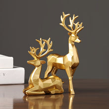 Load image into Gallery viewer, Geometric Reindeer Sculptures
