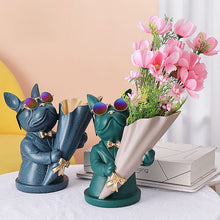 Load image into Gallery viewer, Cool Frenchie Statue Vase
