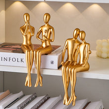 Load image into Gallery viewer, Abstract Golden Lover Decor
