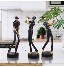 Load image into Gallery viewer, Abstract Golfer figurines
