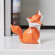 Load image into Gallery viewer, Geometric Orange Fox Figurine
