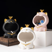 Load image into Gallery viewer, Ceramic Laughing Cat Storage/Astray
