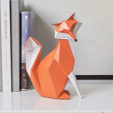 Load image into Gallery viewer, Geometric Orange Fox Figurine
