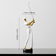 Load image into Gallery viewer, Abstract Golfer figurines
