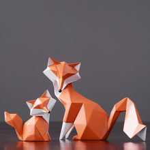 Load image into Gallery viewer, Geometric Orange Fox Figurine
