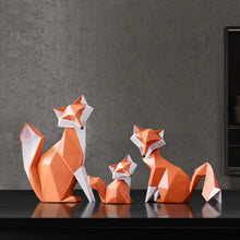 Load image into Gallery viewer, Geometric Orange Fox Figurine
